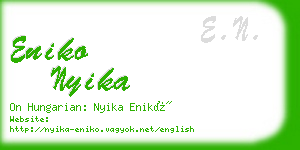 eniko nyika business card